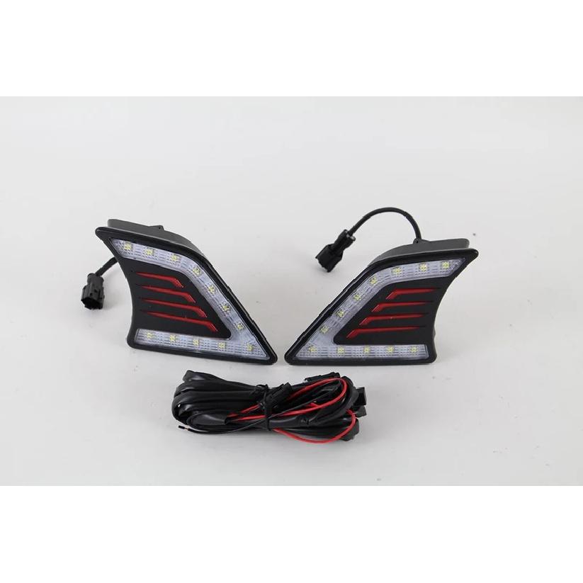 Car Flashing 2PCS DRL For Toyota Hilux Vigo 2012 2013 2014 2015 Car LED DRL Daytime Running Light Fog Lamp Auto Running lights
