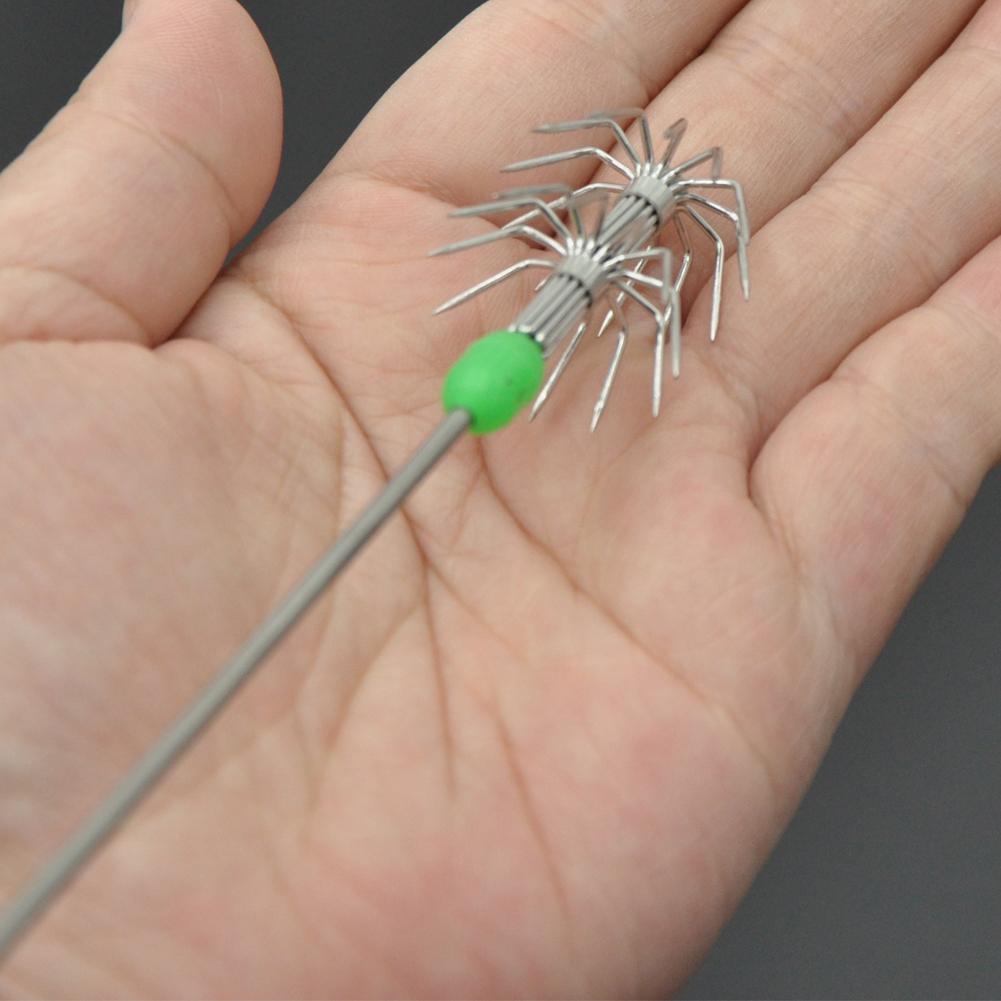 15/17 см светящийся крючок для ловли кальмаров крючок для ловли живых креветок крючок для ловли кальмаров зонтик живая трубка снасть Q0Y4