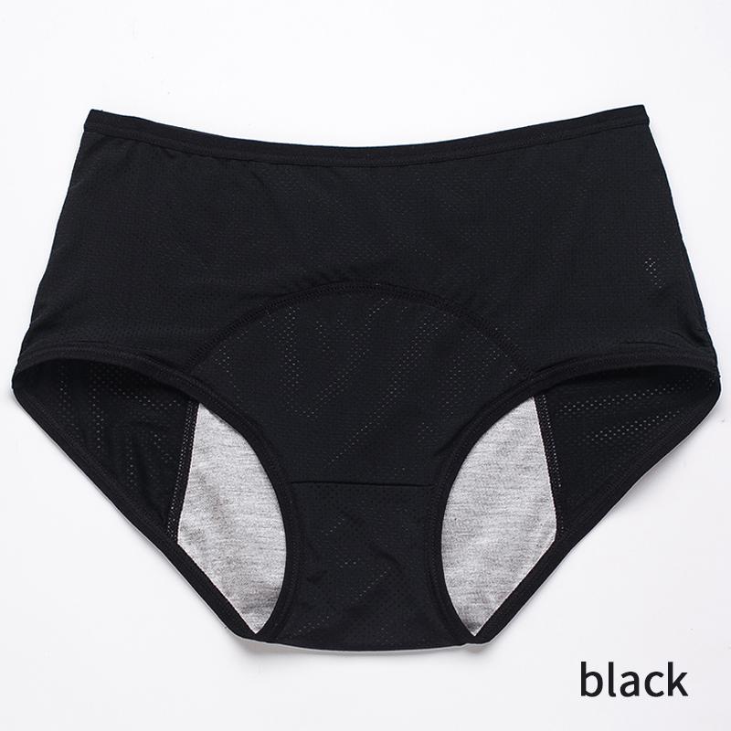 1/4 шт., большой размер, сетчатые дышащие трусы до и после менструации, герметичные трусы со средней и высокой талией для женщин, трусы