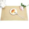 Woven Vinyl Placemat Heat-Resistant PVC Placemat Non-Slip Washable Table Mat Protects Table from Burns Stains Dining Mats for Home Restaurant Bar