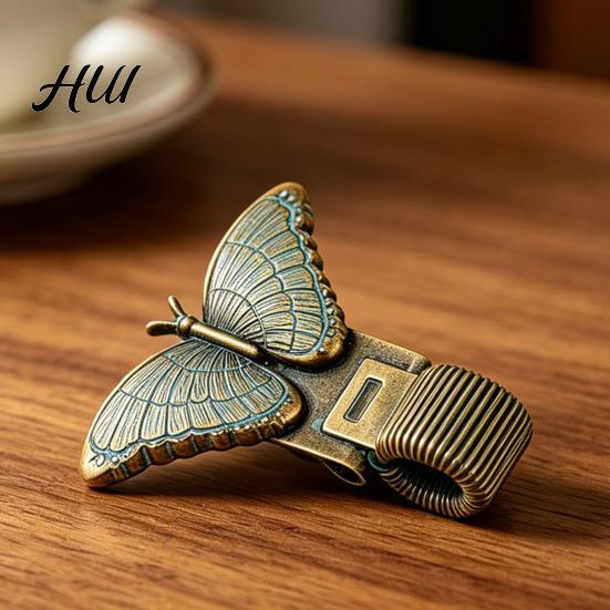 Metal Pen Clip Vintage Insect Clip, Zinc Alloy Cicada Bee Butterfly Pencil Gel Holder Spring Loaded for Notebook Journal Office School Stationery