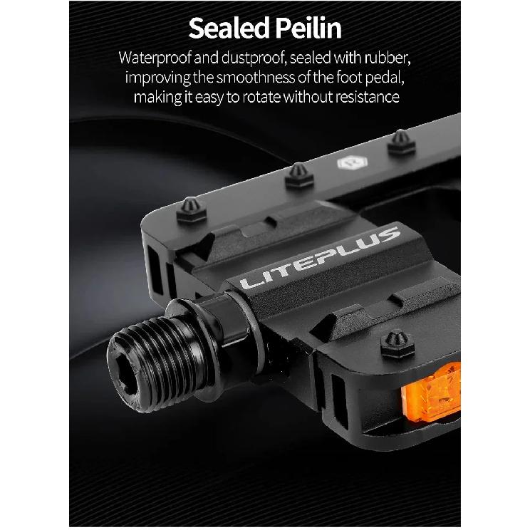 Liteplus Folding Bicycle Pedals Anti-slip All-aluminum Alloy Quick Folding Bike Pedals BMX Bicycle Folding Pedals Bicycle Parts