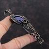 Faceted Blue Sapphire Pendant Copper Wire Wrapped Pendant Gemstone Pendant Handmade Copper Jewelry Designer Pendant Antique Jewelry For Gift
