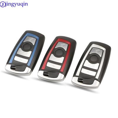 Чехол для смарт-ключа jingyuqin 4B без ключа для BMW CAS4 F 3 5 7 серии E90 E92 E93 X5 HU100R с необработанным пустым лезвием