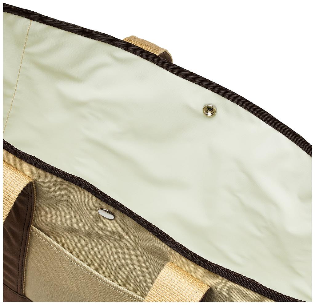 Открытая сумка Сделано в Японии Холщовая простыня для отдыха Kurashiki Моющаяся внутренняя ткань COMMUTE Серо-бежевая комбинация [Barmouth] Меняющая форму