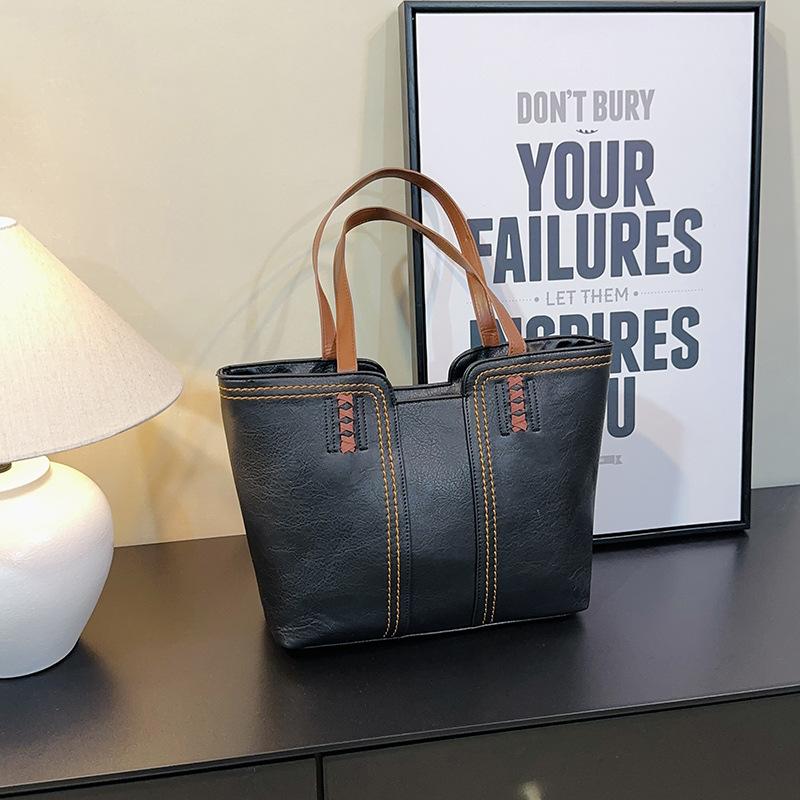 Модная, Элегантная и Простая Сумка-тоут, Ретро Большая вместимость Одноплечевая Ручная для Поездок Большая Сумка