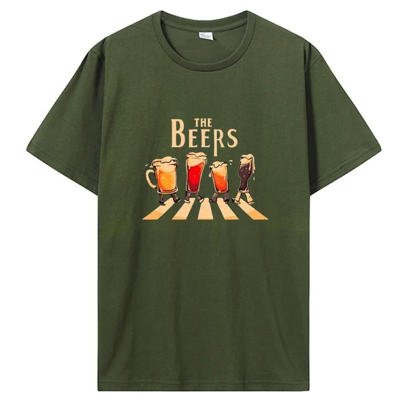 The Beers Funny T-Shirt Casual Cotton Tops Tees Fashion Fitness T Shirt Oversized Unisex Streetwear Tshirt Clothing