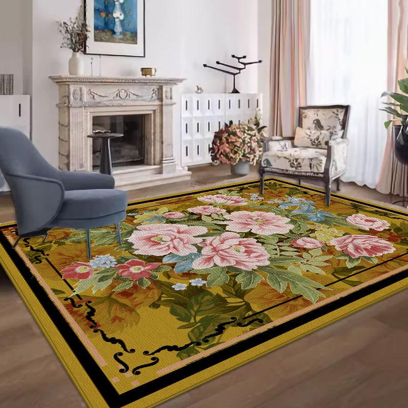 Прочный, простой в уходе ковер для гостиной и спальни, идеально подходит в качестве грязеотталкивающего прикроватного коврика.; можно стирать для удобства.