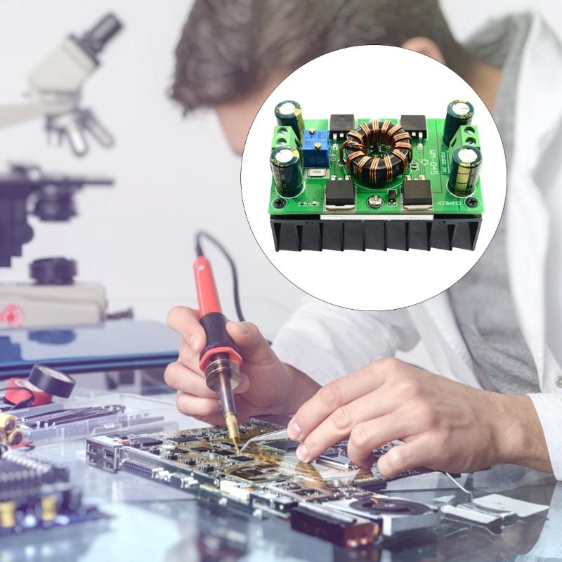 10A 300W Автоматический повышающе-понижающий повышающий преобразователь 5V-30V в 1.25-30V Модуль платы источника питания Замена