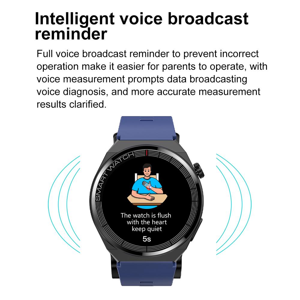 SACOSDING Smart Watch ECG Electrocardiogram Airbag Pump Airbag Blood Pressure Blood Oxygen Health Monitoring Smartwatch Fitness Tracker