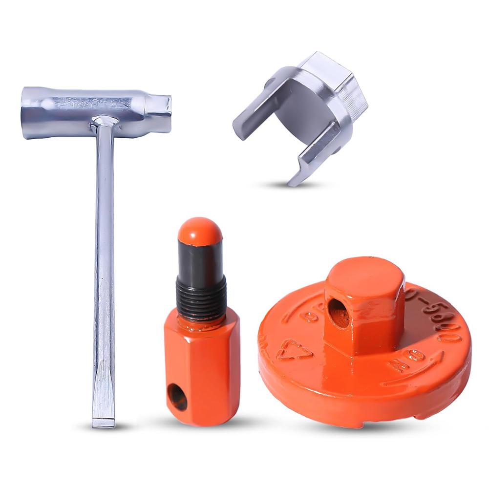 4-Piece Metal Chainsaw Clutch Flywheel and For Piston Stop Removal Tools