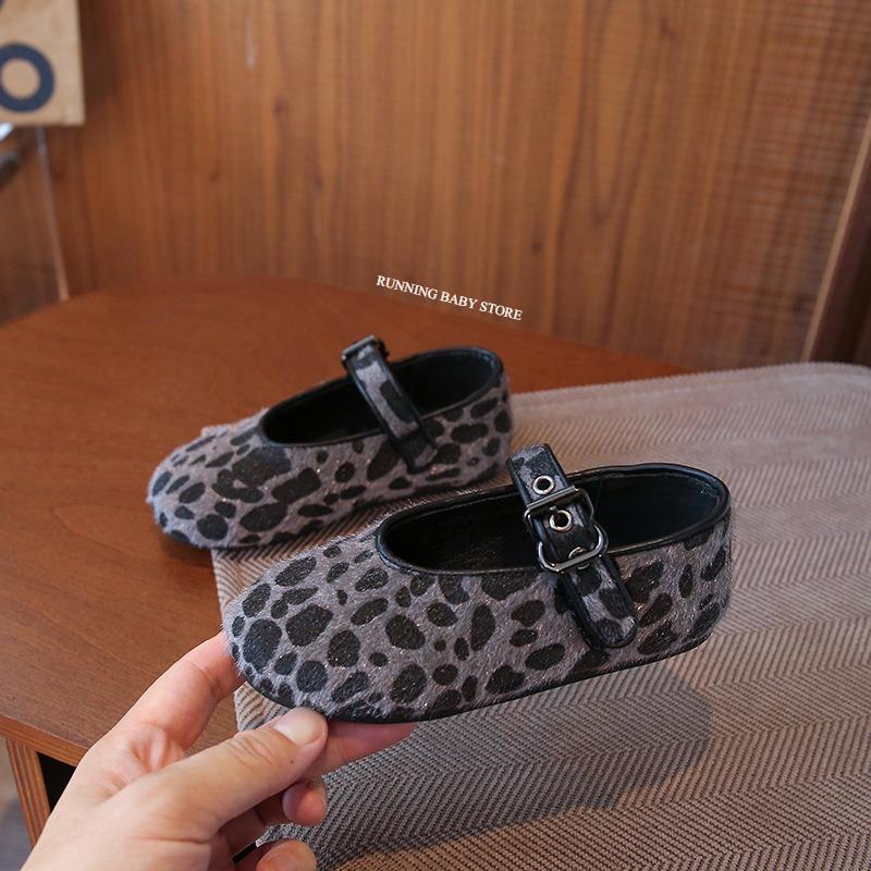Spring Autumn Girls New Fashion Leopard Printed Princess Shoes Girl Shallow Flat Sneakers Leisure School Shoes Child I11051