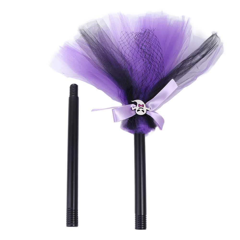 Plastic Halloween Witch Broom Dismountable Magic Witch Broom Witch Broomstick  Cosplay Party