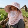 Fordable Sun Hat Wide Brim Agricultural Work Cap Portable Basin Cap  Women