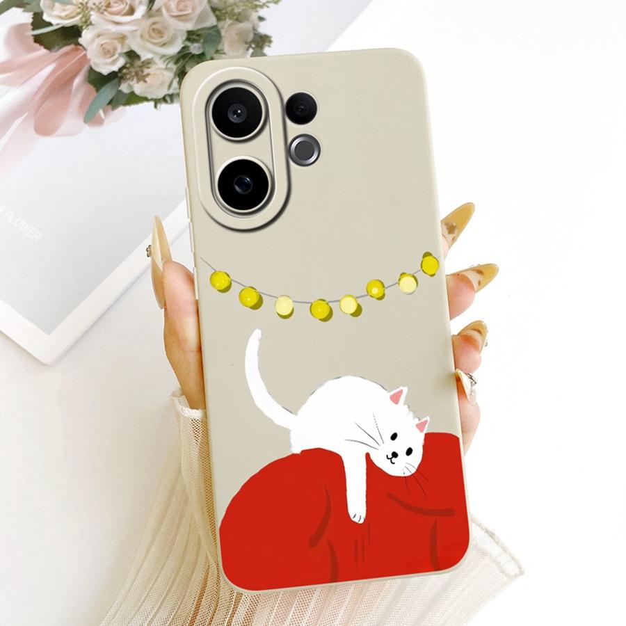 Для Vivo V60 Lite v 60 5G Чехол Кролик Расписной Чехол Мягкий Силикон Матовый Чехол для Телефона Для VivoV60 V 60Lite 4G 5G Чехол животное Capa