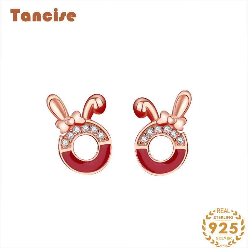 Танциз стерлингового серебра 925 пробы циркон серьги серьги-капли для женщин подарки на свадьбу