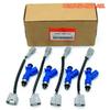 Высокое качество Новые Для 4 шт. 16450-RWC-A01 Honda Acura 07-12 Civic Integra RSX K20 K24 B16 B18 410 куб. см RDX Топливная форсунка с разъемами