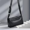 Satchel Shoulder Bag Men's Simple Genuine Leather Men's Bag Light Luxury Vegetable Tanned Cowhide Leather Trend Men's Crossbody Bag Premium Sense
