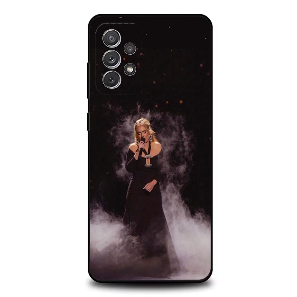 Чехол для телефона singer A-Adele для Samsung S25, S24, S21, S22, S23, S30, Ultra, S20, Plus, Fe, Lite, Note, 10, 9, 5G Черный чехол