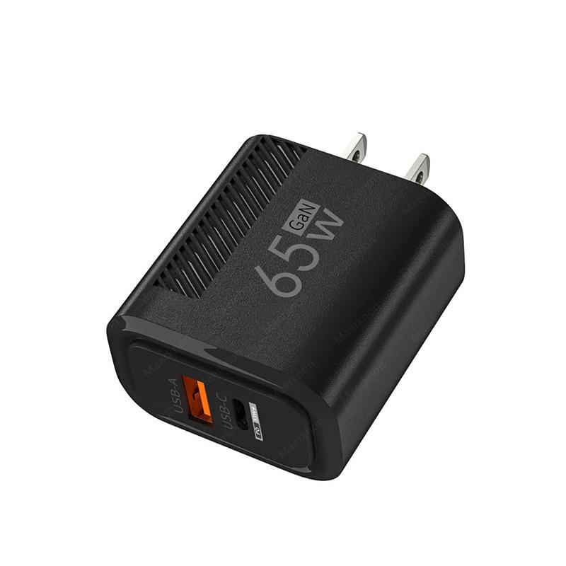 Зарядное устройство USB PD 65 Вт, вилка Type-C, быстрая зарядка телефона, GaN адаптер для зарядки, EU/US для iPhone 16 15 Pro Max, аксессуары для телефонов Samsung