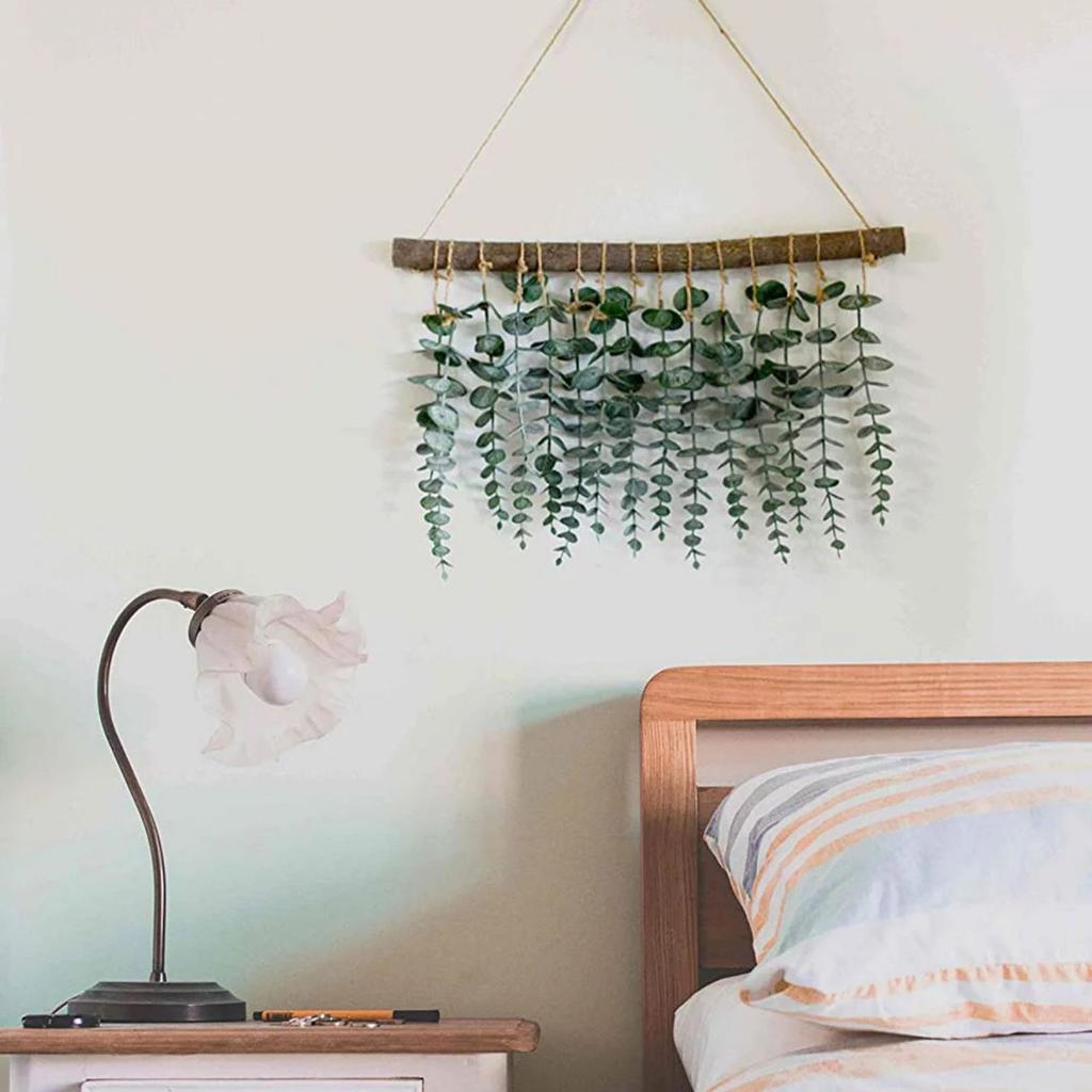 Bathroom Decor Artificial Eucalyptus Wall Hanging Decoration Artificial Eucalyptus Leaf Greenery Farmhouse Rustic Wall Hanging