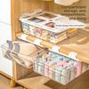 Прозрачный ящик для хранения нижнего белья, нижнего белья, носков, органайзера, ящика, бытовой одежды, гардероба, многослойности, артефакта, разделителя, корзины
