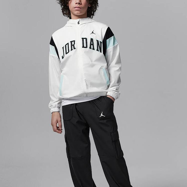Jordan Куртка Jumpman Тканая Удобная Мягкая Эластичная Детская Куртка Белая II3083-133