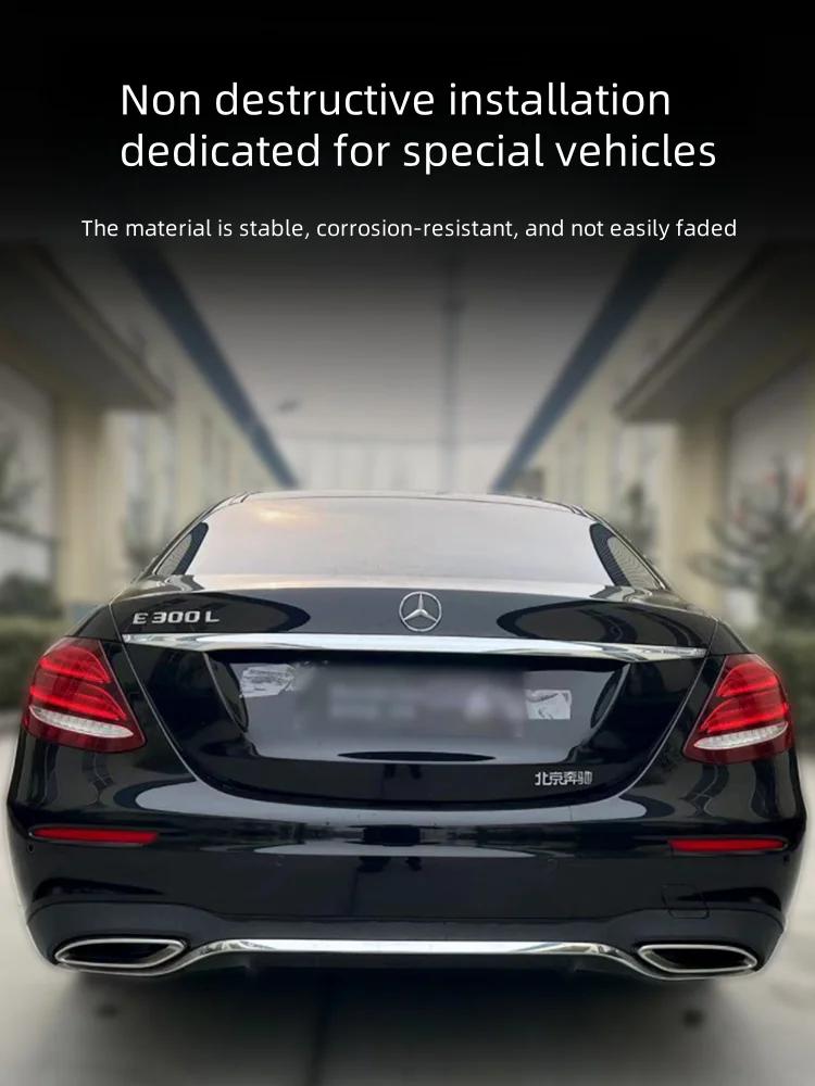 Car Sticker 90mm ABS Chrome Black Logo Mercedes Emblem Rear Star Badge For Mercedes Benz W203 W206 W212 X253 W167 W166 W247 C E