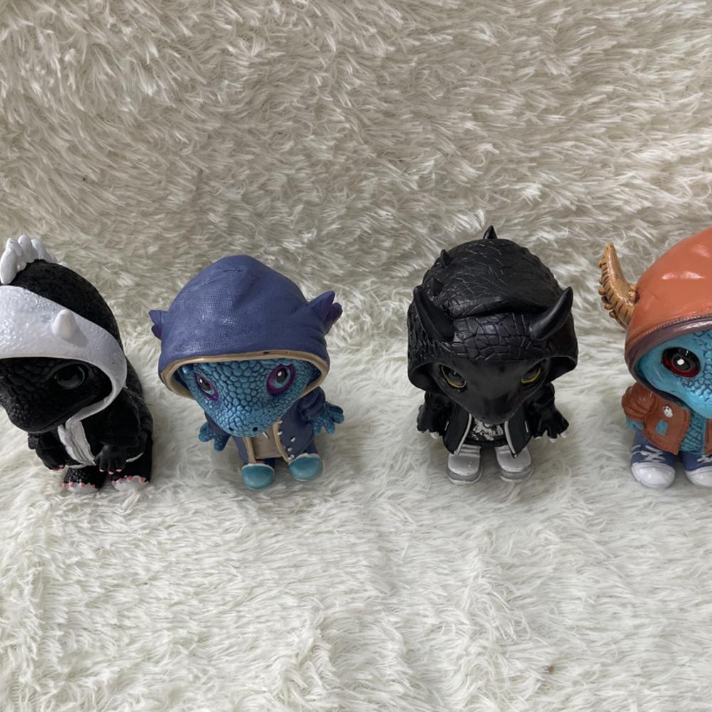 Крутые фигурки драконов, креативные рождественские украшения в виде драконов, милые статуэтки драконов, скульптуры динозавров из смолы, украшения для рождественской вечеринки