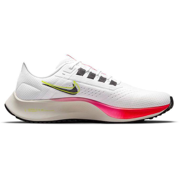 Nike Мужские кроссовки Air Zoom Pegasus 38 Rawdacious белые футбольно-серые розовые-Blast DJ5397-100