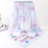 Summer New Chiffon Scarf Women's Travel Versatile Printed Large Square Scarf Sunscreen Shawl Scarf
