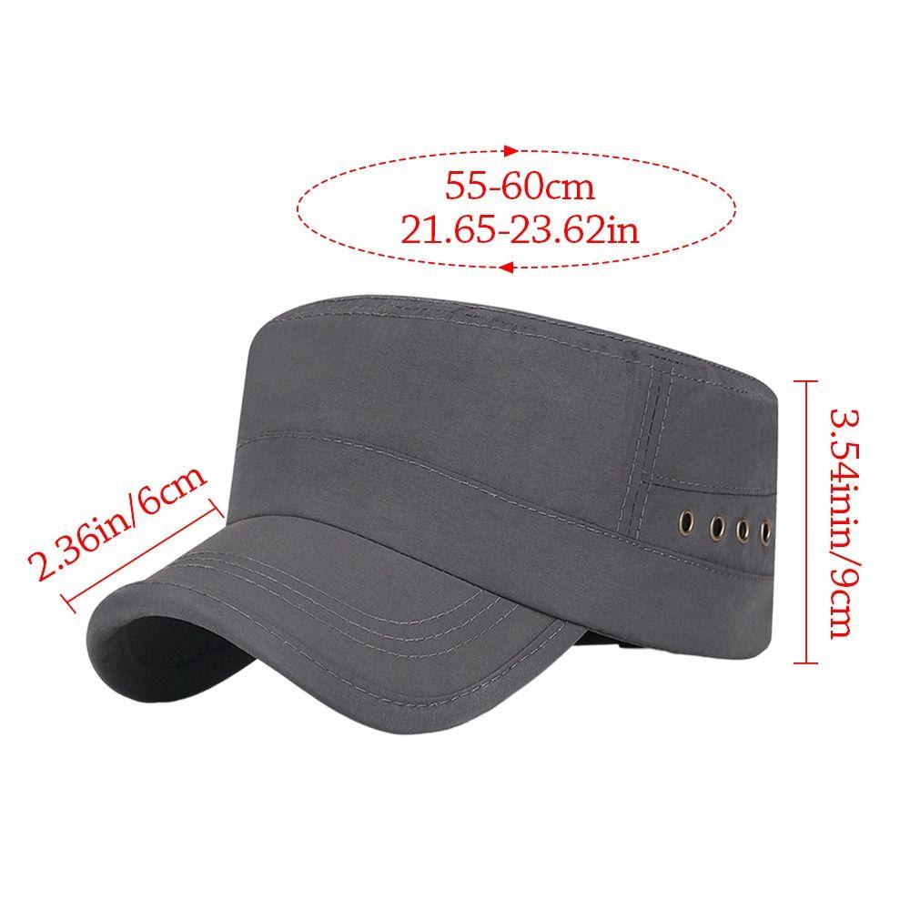 Anti-UV Baseball Cap Breathable Sun Hat Fashion Flat Top Hat Men Women