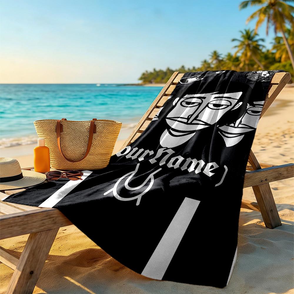 Incredibox Personalized Name Beach Towel Super Soft & Absorbent Suitable for Sports Travel Swimming Yoga Bathroom Beach And Pool