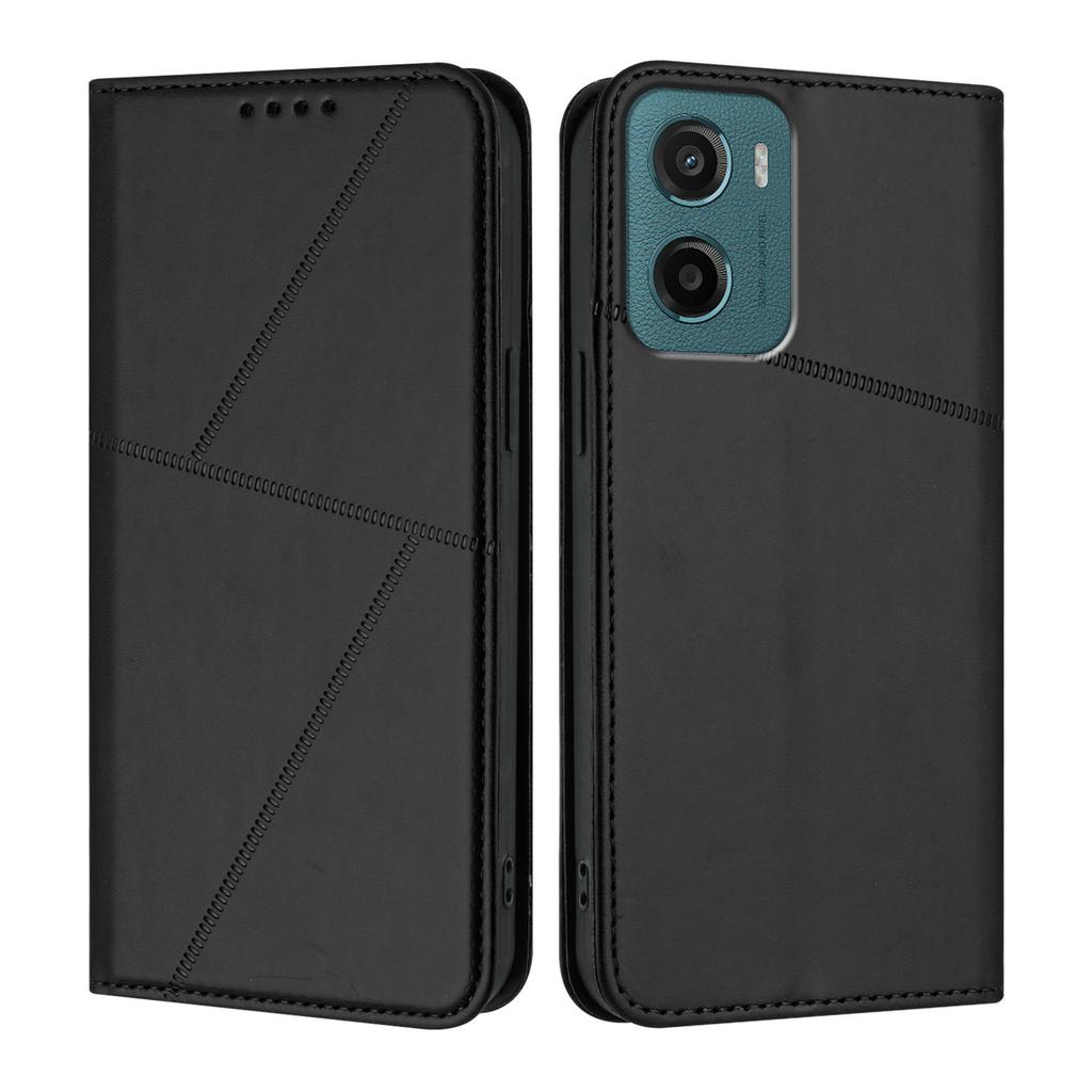 For Motorola Moto E15 4G/Motorola Moto G05 4G Wallet Case Magnetic Closure Leather Flip Phone Cover with Stand