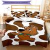 3pcs Scooby Doo Bedding Set Duvet Cover Closure Includes 1 Duvet Cover & 2 Pillowcases, Soft and Comfortable for All Seasons.