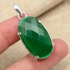 Ограненный зеленый оникс стерлингового серебра 925 пробы ручной работы красивые подвесные украшения для подарков