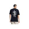 Li-Ning X Disney Joint Keith Haring Mickey Print Свободная футболка с короткими рукавами Мужские топы Черный AHSR501-1