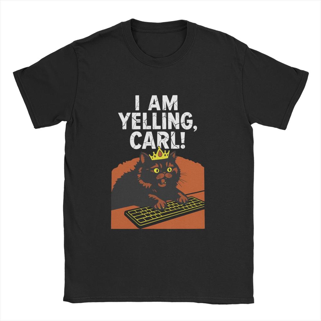 Dungeon Crawler Carl  T Shirt Unisexs   Cotton Funny TShirts Crew Neck  Tees Short Sleeve Clothing Printed