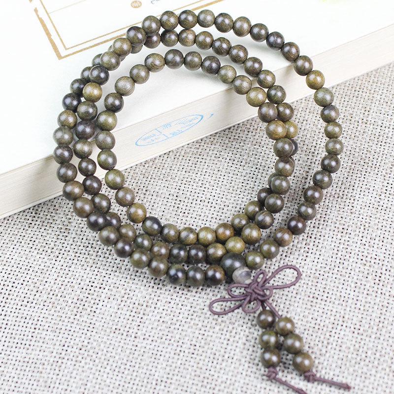 Деревянные браслеты из бусин сандалового дерева - 108 бусин, унисекс украшения для пар