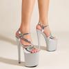 Summer Platform Sandals Women Buckle Strap 20CM Super Thin High Heels Party Nightclub Runway Ladies Shoes