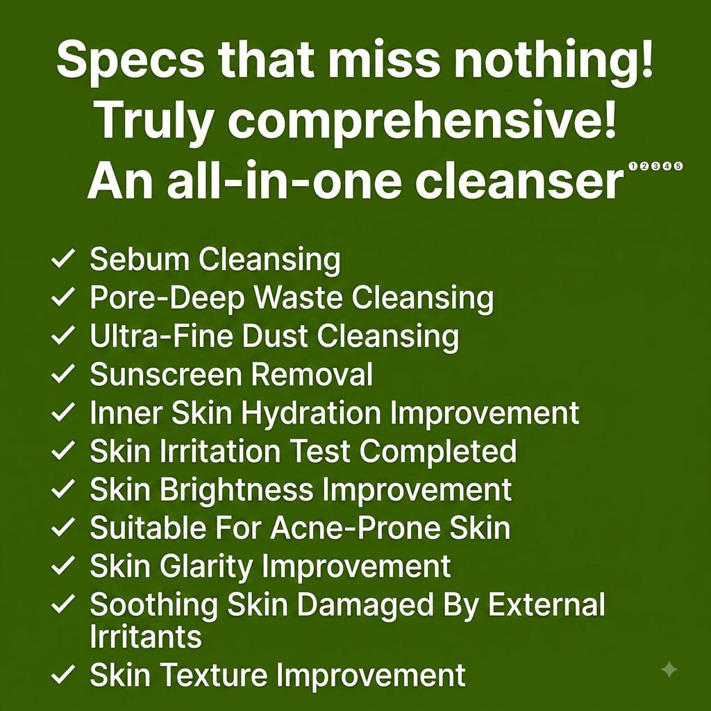 beplain Mung Bean Mild pH Cleansing Foam Face Wash 80ml