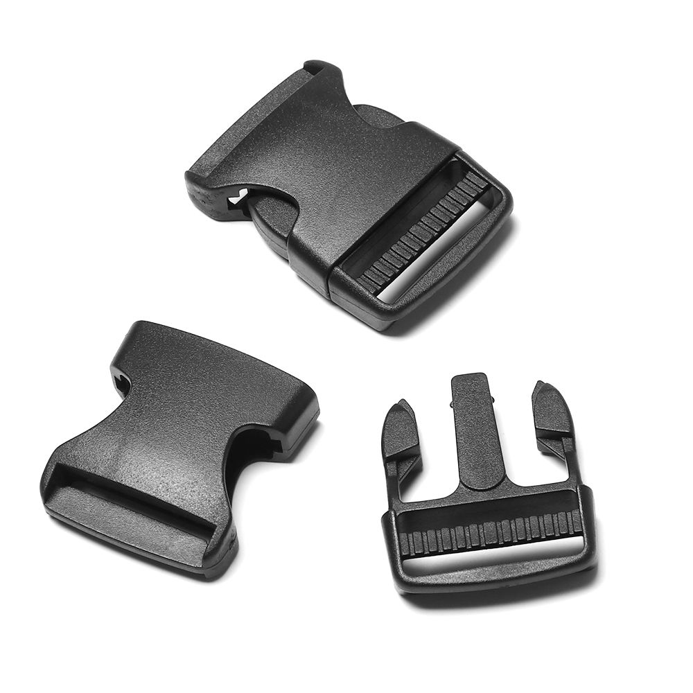 Пластиковая черная тесьма для ремня рюкзака, детали для браслета из паракорда, изогнутая пряжка, боковые пряжки