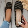 Модная женская обувь на плоской подошве, новая цветная, женские плетеные туфли на плоской подошве, квадратный носок, роскошный дизайнерский балетный слипон, уличная повседневная обувь
