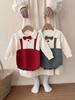 Korean Style Infant & Toddler Knit Romper - Pure Cotton Turn-Down Collar Outfit for Spring & Autumn