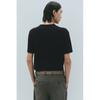 H M sliM FiT Ribbed T sHirT Black