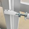 2pcs Adjustable Storm Hardware Bracket Replacement Parts Door Post Jamb Bracket  For Farmhouse