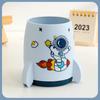 Kawaii Rocket Pen Pendant Pot Holder Kiss Storage Box Desk Organizer Multifunction Washi Tape Канцелярские товары для офиса