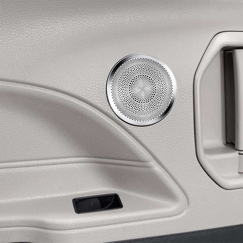 Car door audio horn cover made of stainless steel material interior modification part For Toyota Sienna XL40 2024 2025