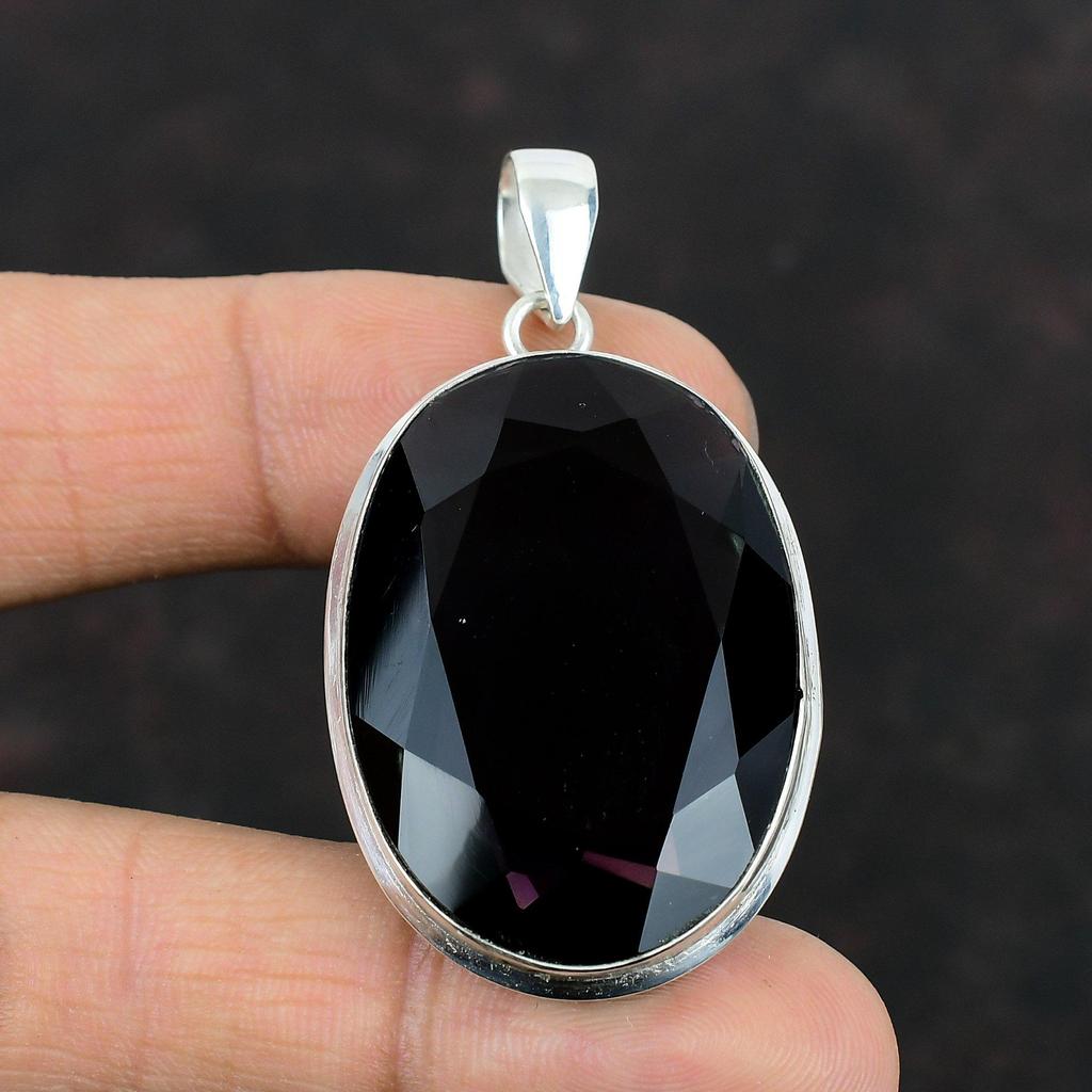 Граненый Африканский Аметист Подвеска Стерлингового Серебра 925 Подвеска Ювелирные Изделия Ручной Работы Совершенно Новый Подвеска Подвеска Из Драгоценного Камня Аметист Ювелирные Изделия Для Подарков