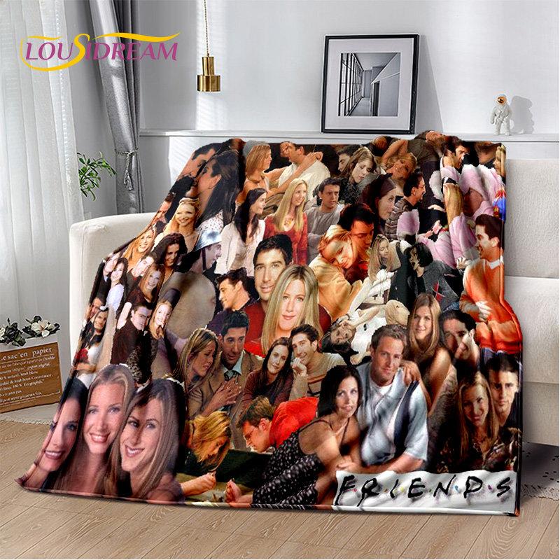 Мягкое плюшевое одеяло с 3D принтом HD Friends TV Show, фланелевое одеяло для гостиной, спальни, кровати, дивана, чехол для пикника
